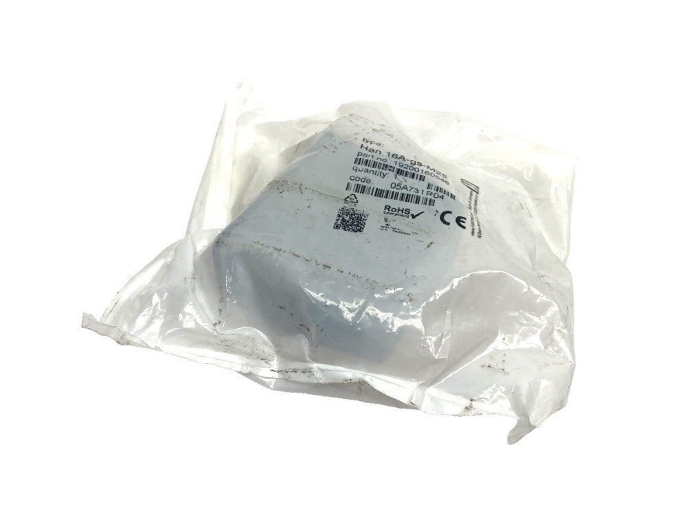 Harting 19200160546 Han A Connector Hood Side Entry HC 2 Pegs M25 Han 16A-gs-M25