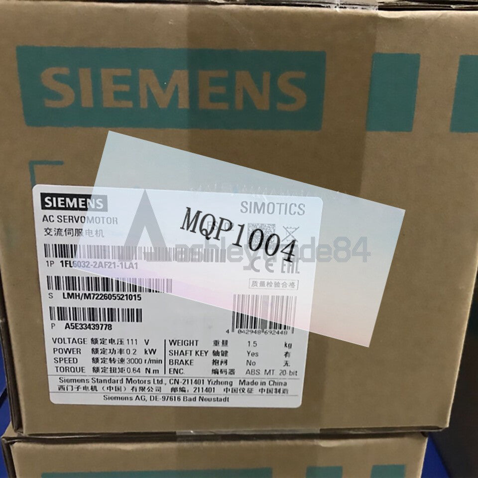 1PCS New SIEMENS Servo Motor 1FL6032-2AF21-1LA1