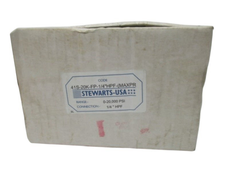 STEWARTS USA 41S-20K-FP-1/4"HPF GAUGE 0-2000 NSMP