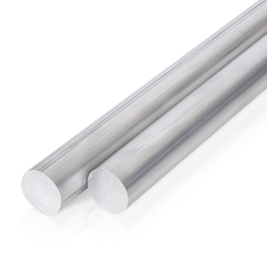 2 Pcs 1 Inch Diameter Round Aluminum Rod,Long 13" 6061 Aluminum Round Bar,T65...