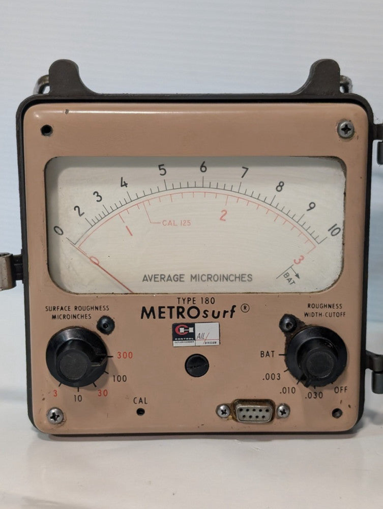 Cutler-Hammer Type 180 Metrosurf - Microinch Surface Roughness Meter