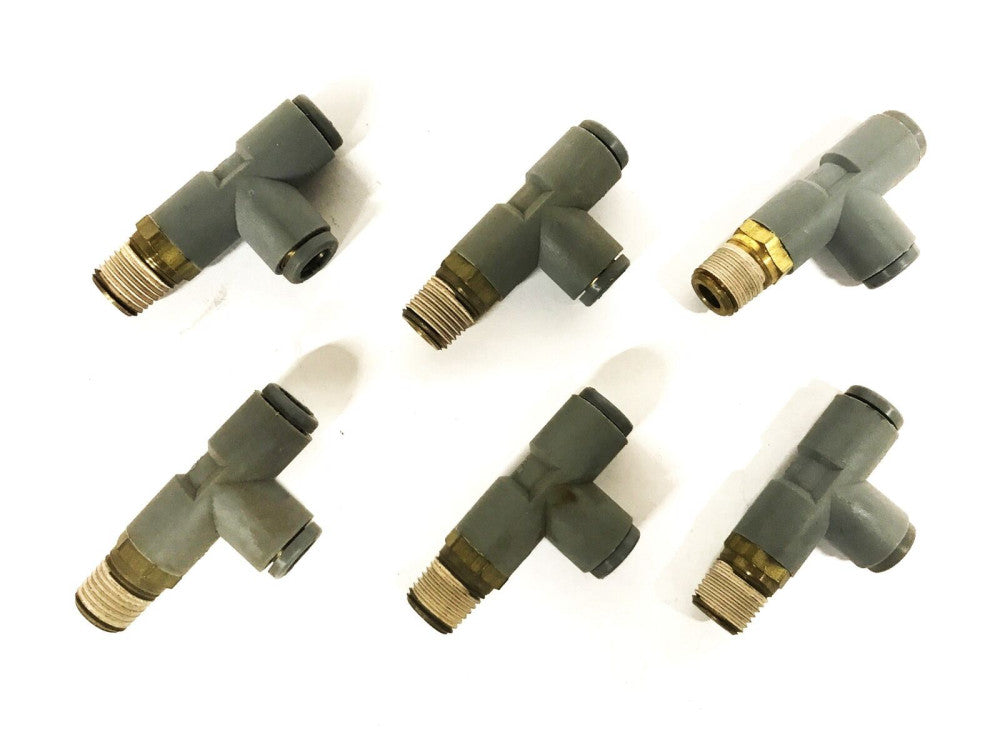 Unbranded 5/16 inch Push-in Tee Coupling [Lot of 6] NOS