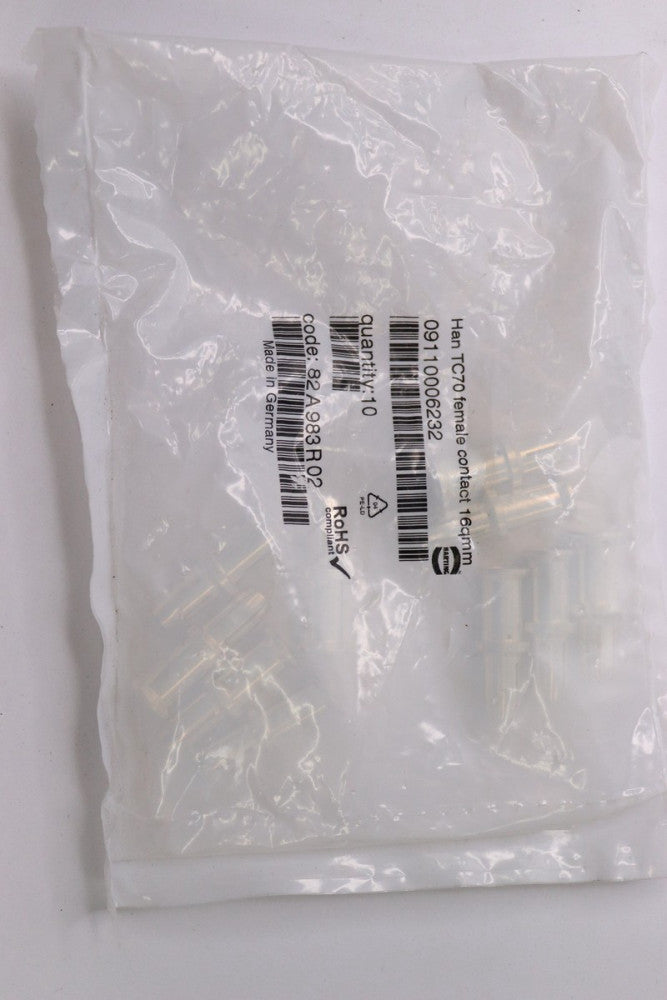 Harting HAN Series Contact Crimp Socket 16mmÂ² Silver 09110006232 