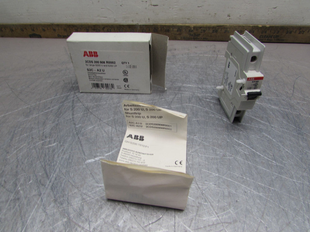 ABB S2C-A2U , SHUNT TRIP CIRCUIT BREAKER, 110-415VAC / 110-250 VDC, BRAND NEW!
