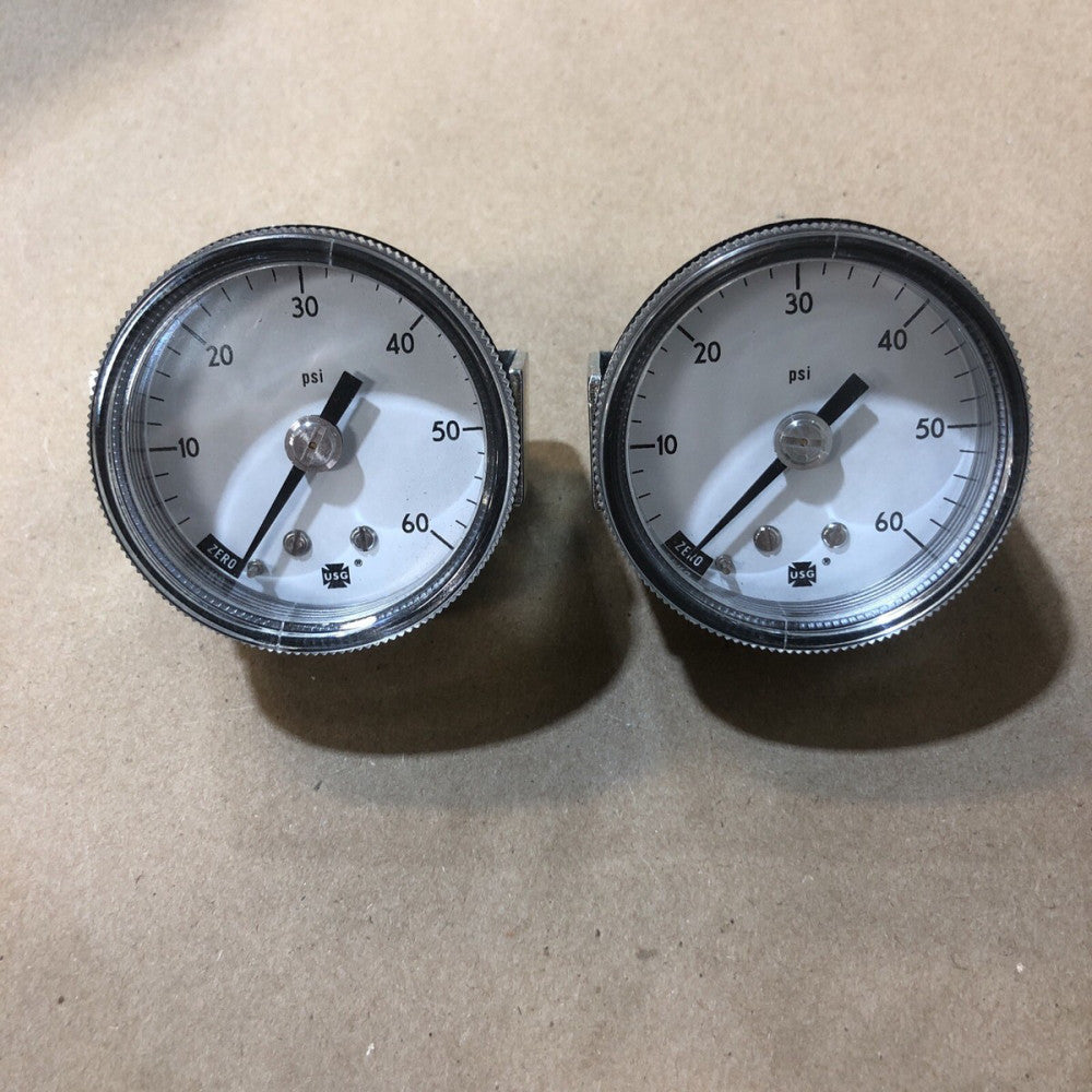 UNUSED Ametek USG - Pressure Gauge - 0-60 PSI (lot Of 2)