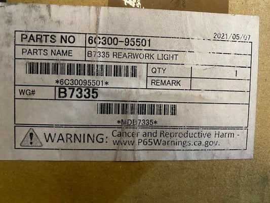 6C300-95501 KUBOTA B7335 REARWORK LIGHT 