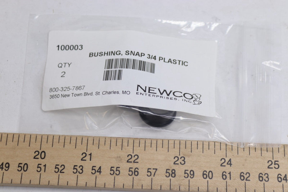 (2-Pk) Newco Bushing Snap On Plastic 3/4" 100003