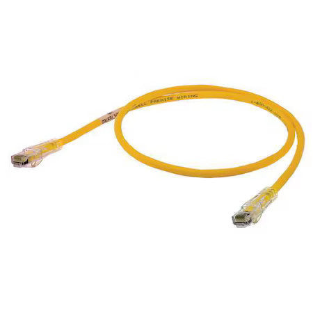 Hubbell Premise Wiring Hc6y20 Ethernet Cable,Cat 6,Yellow,20 Ft.