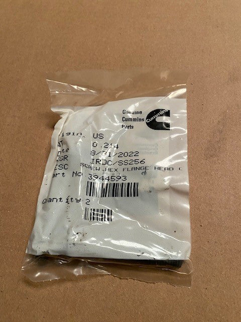 (2 PACK) Cummins 3944593 Hexagon Flange Head Cap Screw