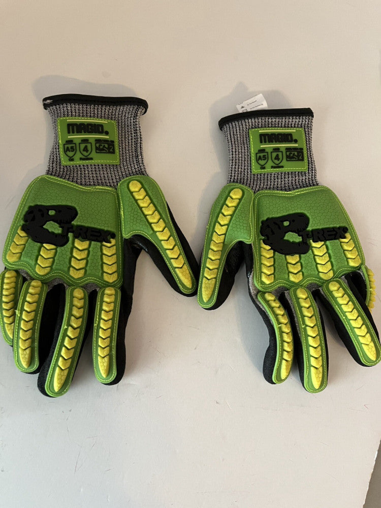 Magid T Rex  Flexible Goatskin Palm Impact Gloves Cut Level A5 Large TRX441 NWOT