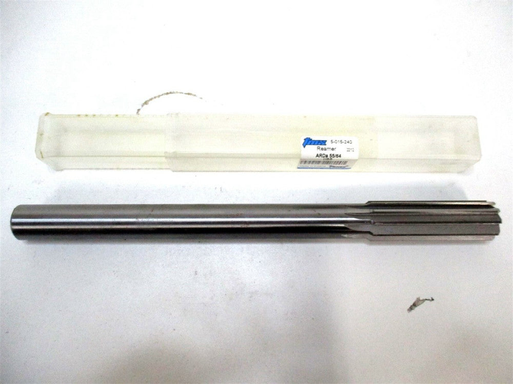TMX (5-015-240) 55/64 x .7495 x 2-5/8 x 10 10-Flute 45° HSS RH Chucking Reamer