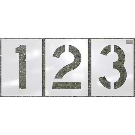C.H. Hanson 70358 Stencil,Number Kit,12Pcs.,12 X 9 In.