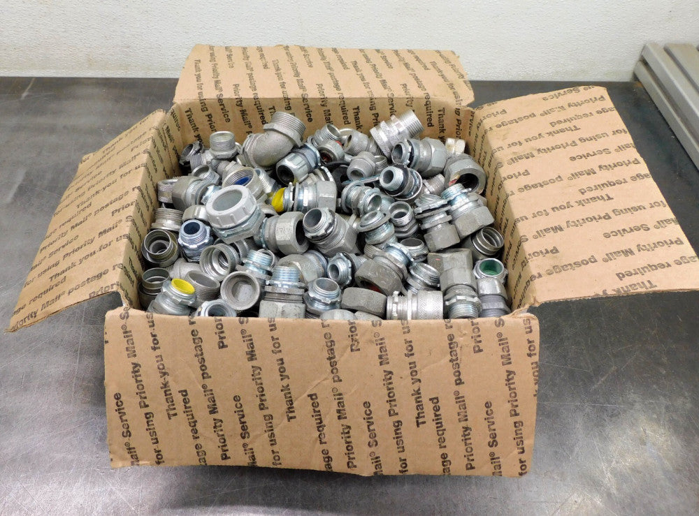 Lot 30 lbs Appleton, Parker Conduit Elbows EMT Fittings Connectors Liquid Tight