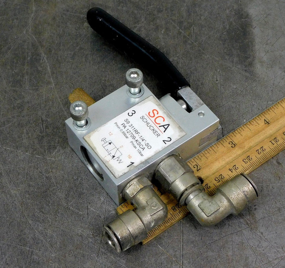 SCA Shucker S9 311RF-1/4"-SO Pneumatic Regulator PA12709-KSCA 10 bar 1/4 in. NPT
