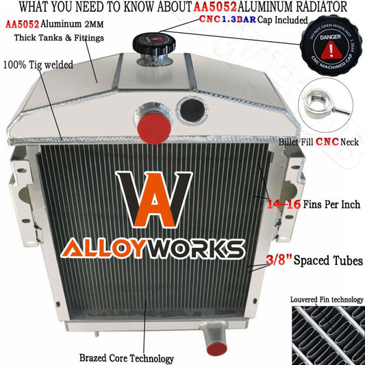 351798R92 3 Row Radiator FOR Farmall international M MD MDV MV SMTA SUPER M SUPE