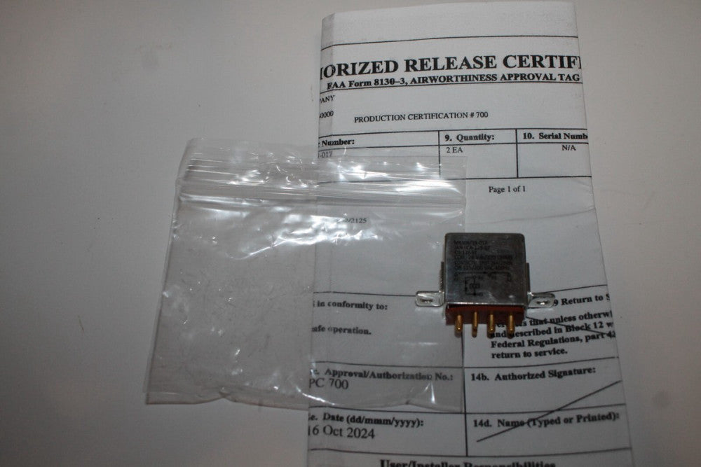 M6106/19-017 Electromagnetic Relay 28V NOS NEW!