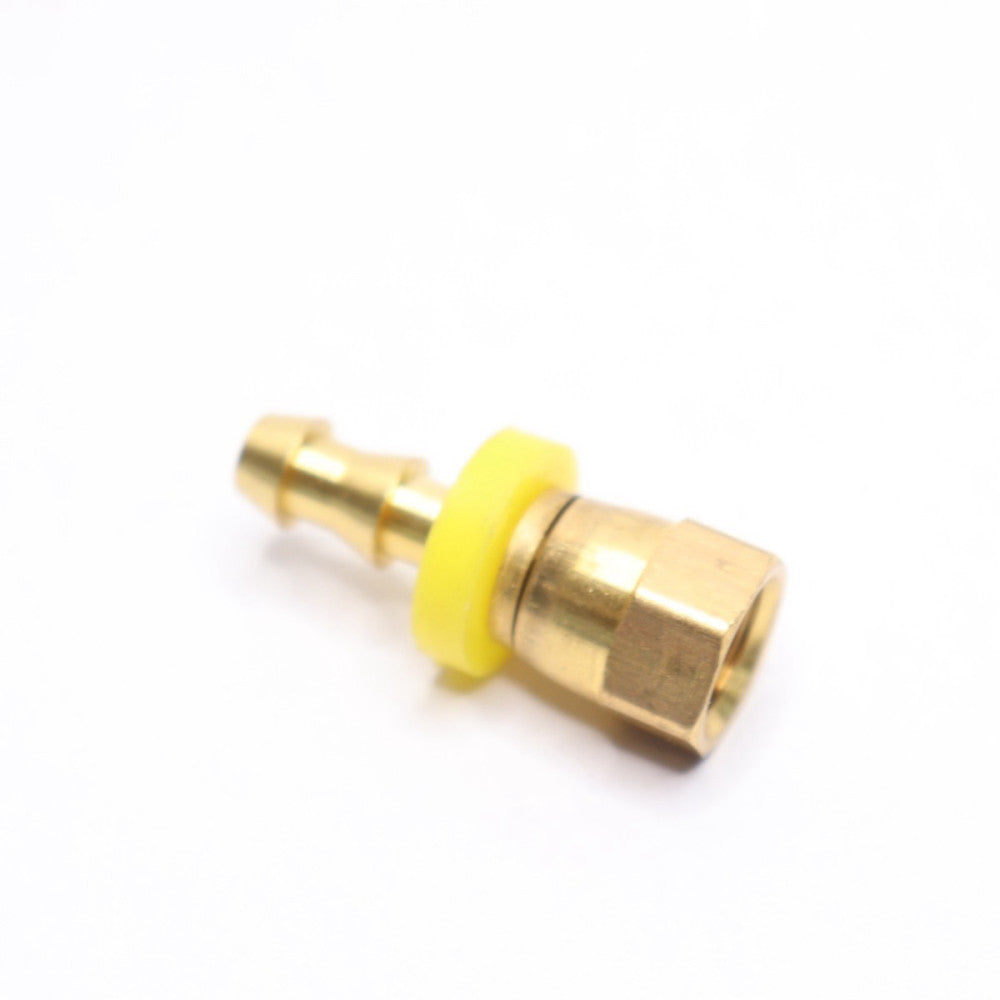 Mooradian Hydraulics Push On Hose Barb 45/37 Deg Flare Swivel 1/4" x 1/4" 30230
