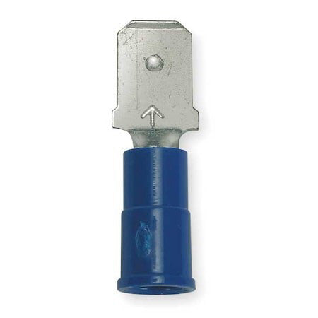 3M Mnu14-187Dmix Male Disconnect, Blue, 16-14Awg, Pk100