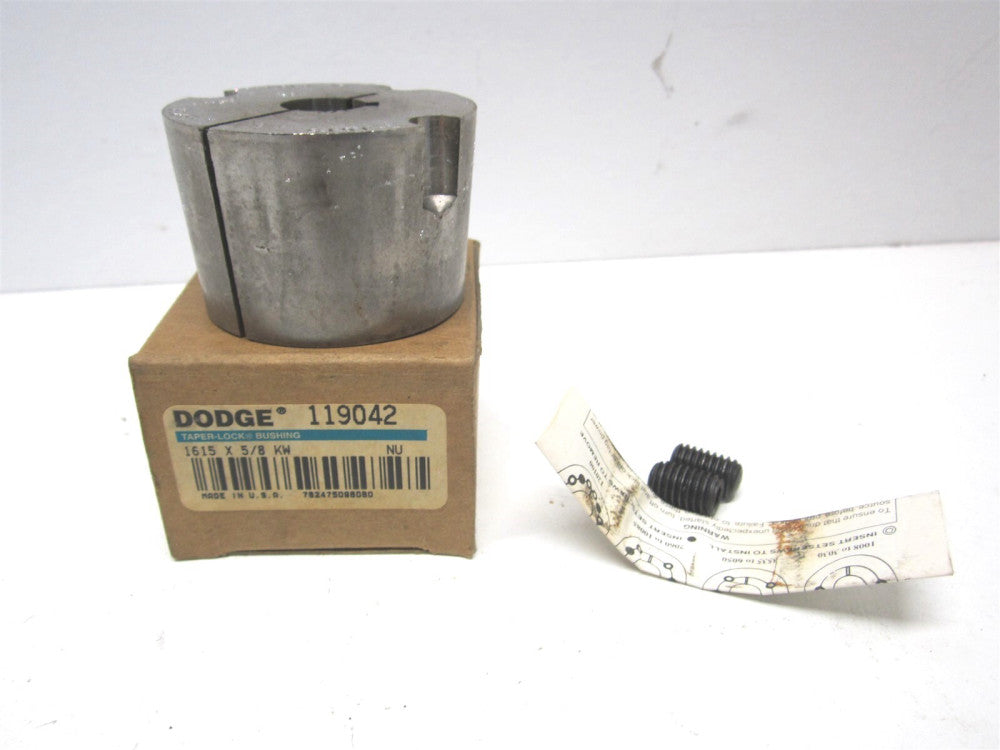 Dodge (119042) 5/8" x 2-1/4" x 3" Sintered Steel Taper 1615 Lock Bushing 