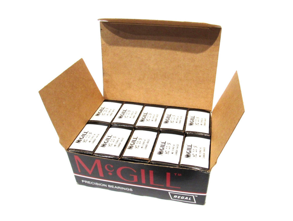 BOX OF 10 NEW MCGILL MI 10 N NEEDLE ROLLER BEARING MI10N