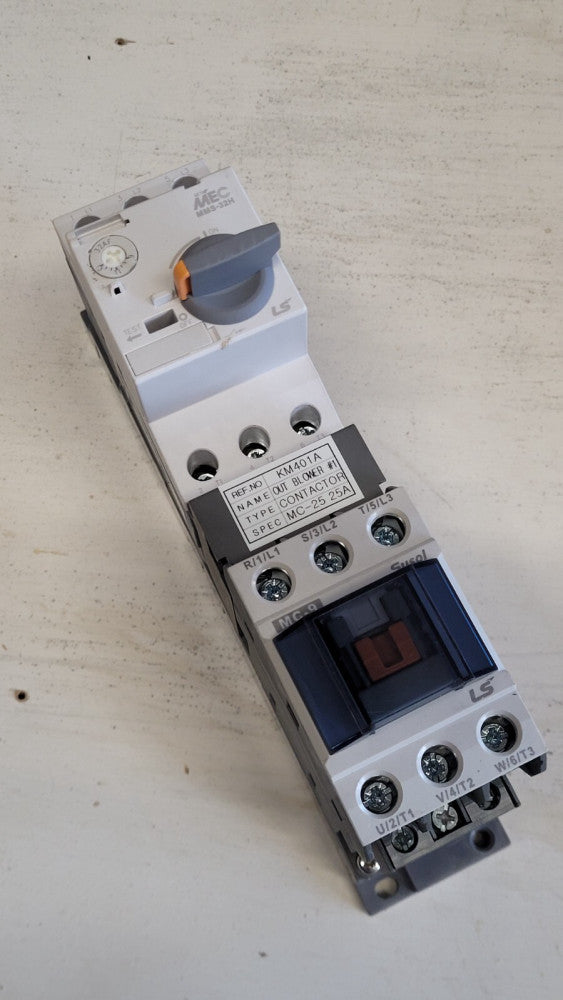 LS MEC MMS-32H Manual Motor Controller 9-13A w/ MC-9 Contactor KM401A