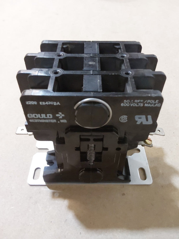 Gould 2200 EB430BA Contactor 50A Res/Pole 600 Volts Max. AC 