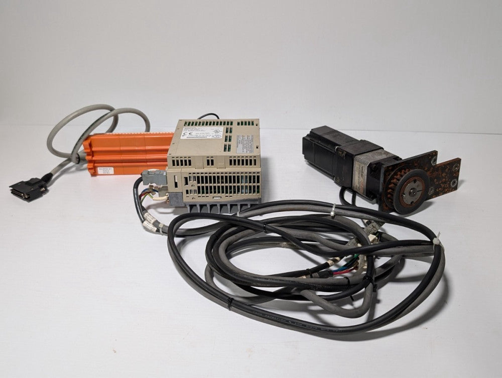 Yaskawa SGMAH-02BAF41 servo motor with SGDH-02BE servopack, CGI 023PLX0280-XX-01