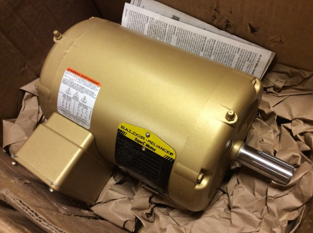 BALDOR EM3154T SUPER-E MOTOR 1.5 HP, 1755 RPM, 3PH, 60HZ, 230/460V, 145T