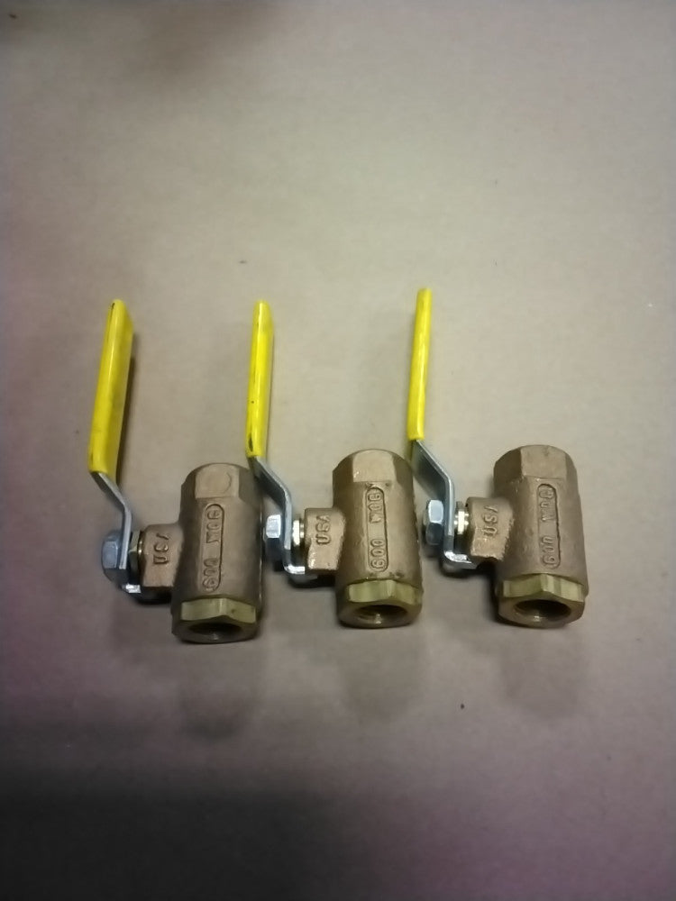 Conbraco C11 3/8" Apollo 600 W0G  Bronze Ball Valve Female Thread, Lot of 3