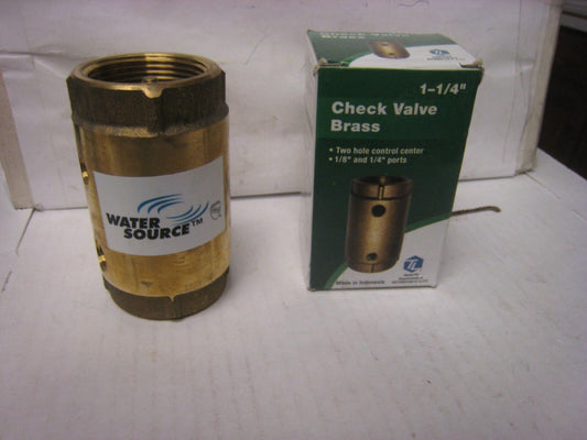 1-1/4"CNTRL Check Valve,No CCC-125NL,  Water Source Llc