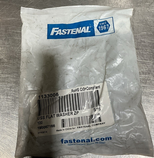 5/16 USS Flat Washer Plated 100 Pack Fastenal