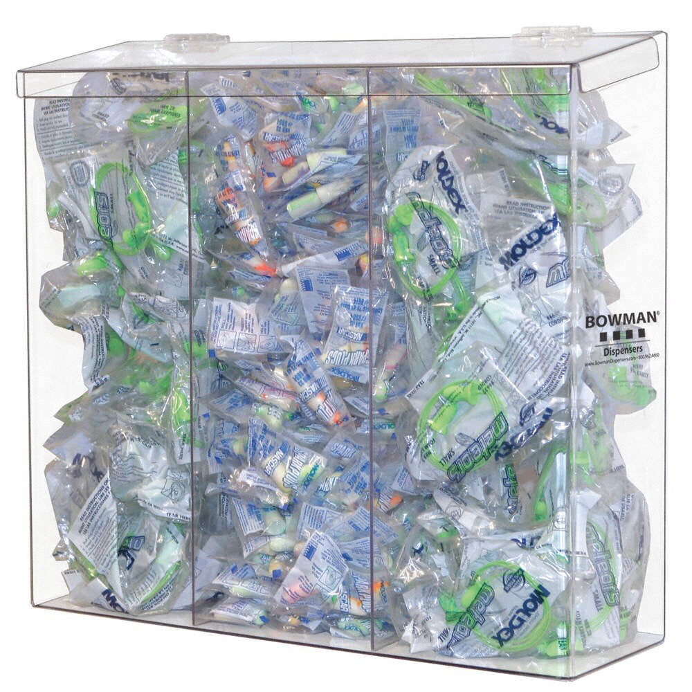 Bowman BK213-0111 17-13/32" x 5-39/64" x 17" PETG Plastic Protection Dispenser