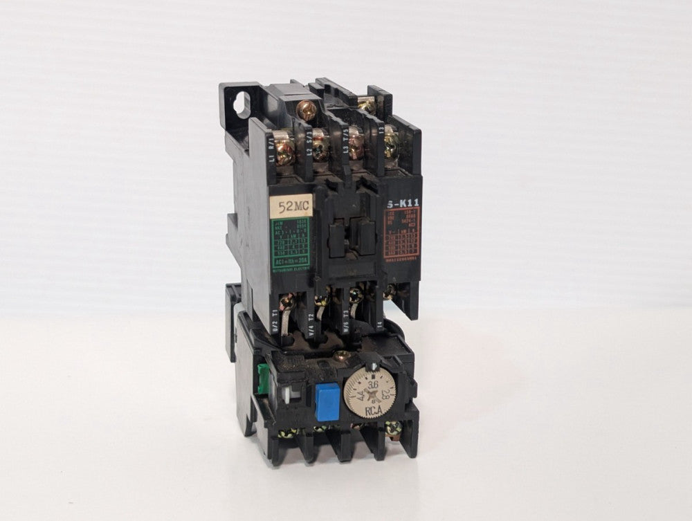 Mitsubishi Electric S-K11 Magnetic Contactor w TH-K12 Thermal Overload Relay