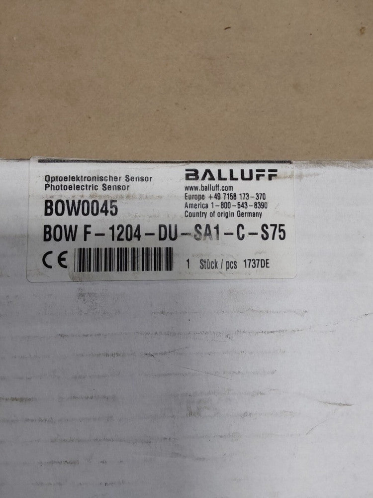 Balluff BOW0045 Optoelekronischer Sensor Photoelectric Sensor F-1204-DUSA1-C-S75