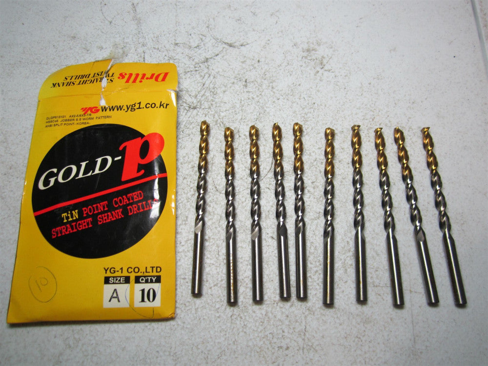 YG-1 (DLGP513101) Size A 3-7/8 OAL Worm Pattern Jobber Length Drill Bit - Qty 10