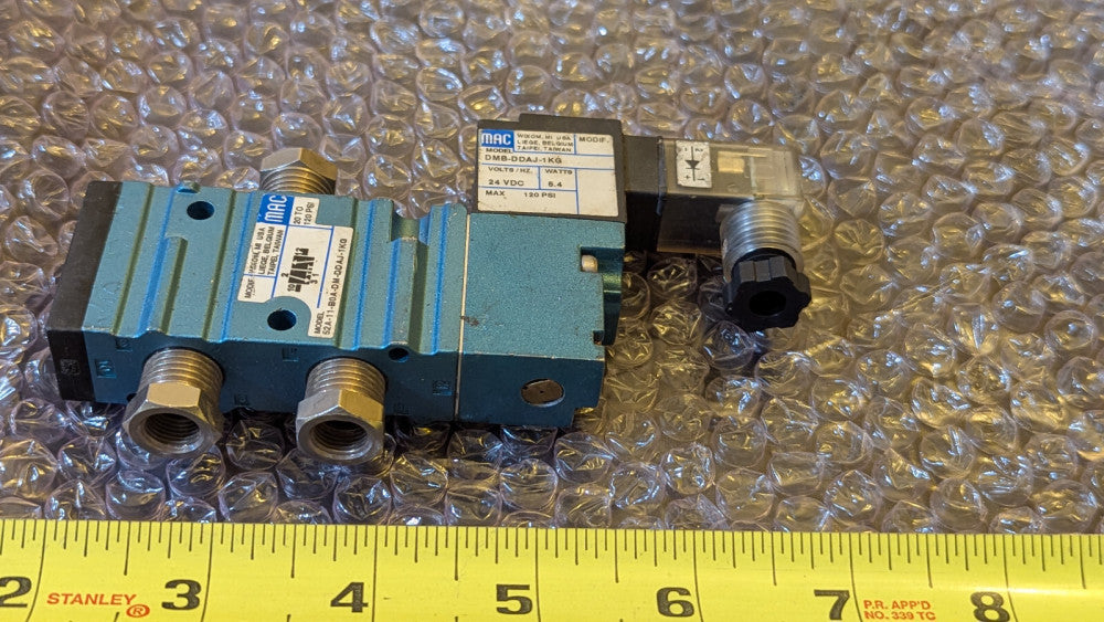 MAC 52A-11-B0A-DM-DDAJ-1KG Valve w Actuator DMB-DDAJ-1KG Used