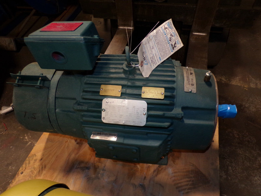 NEW RELIANCE 7.5 HP INVERTER DUTY AC MOTOR 1765 RPM 460 VAC 215TC FRAME TENV 