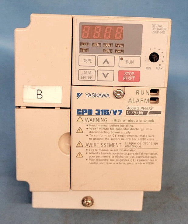 YASKAWA MAGNETEK INVERTER M/N: CIMR-V7AM40P7  SPEC: 40P71