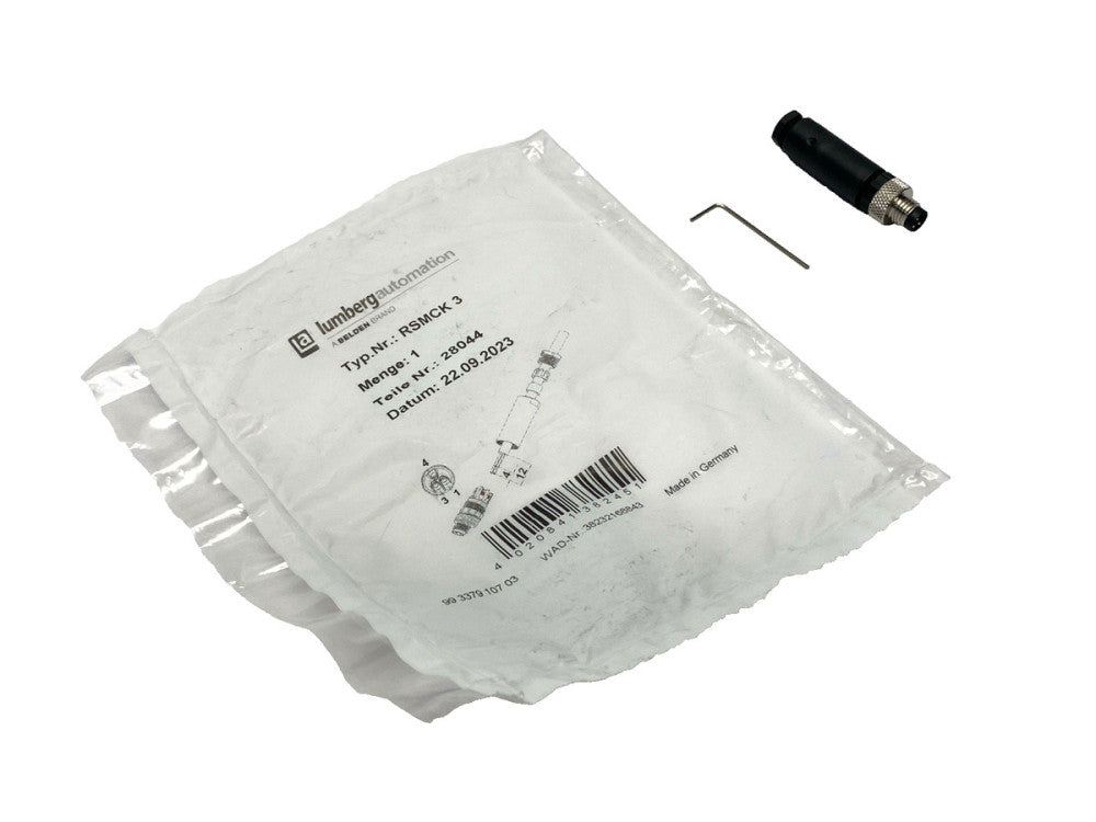 Lumberg Automation RSMCK 3 Connector 3-Pole M8 28044