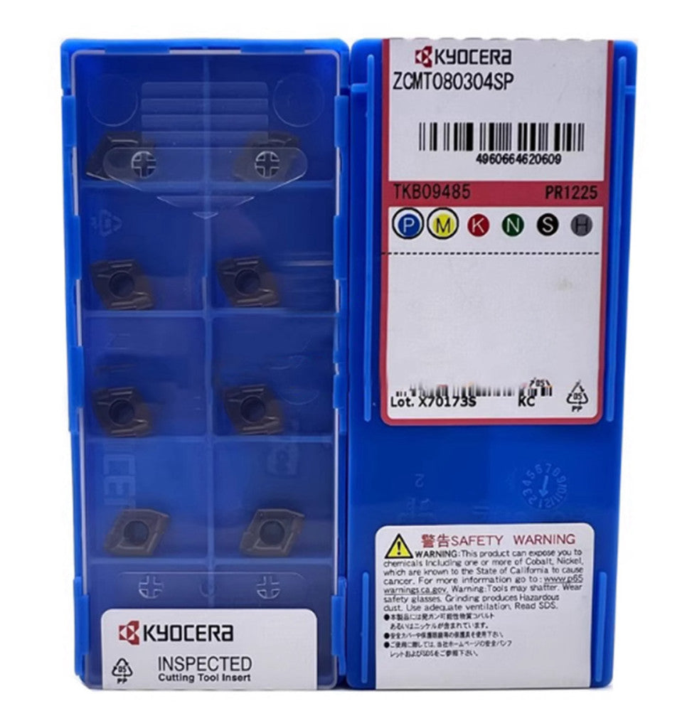 10PCS/New KYOCERA ZCMT080304SP Carbide Inserts PR1225