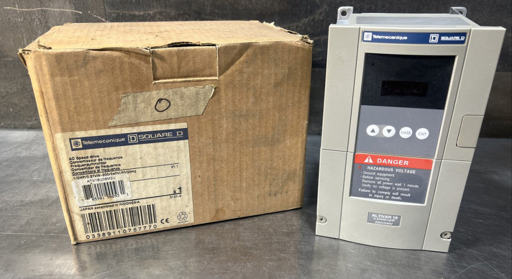 Nos Surplus Telemecanique Square D ATV18U09M2 AC Speed Drive