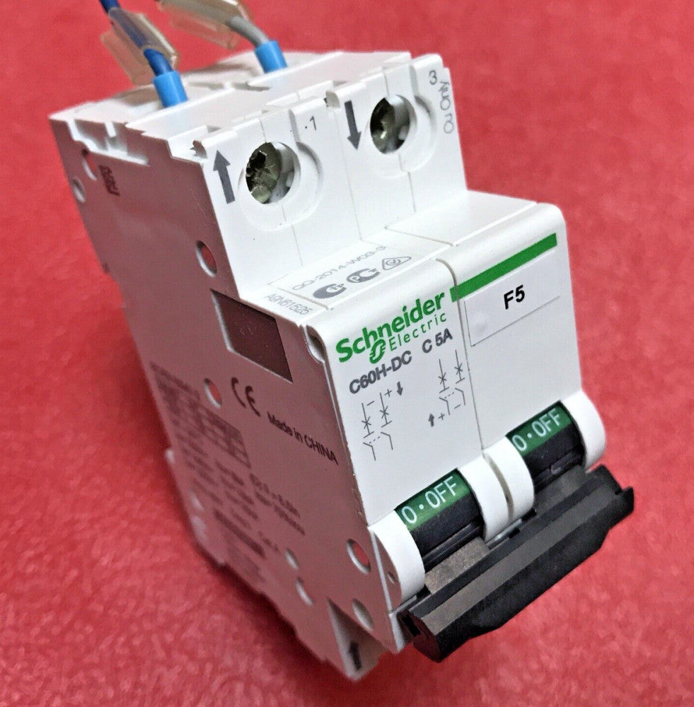 Schneider A9N61525 Circuit Breaker C60H-DC C 5A 2-Pole