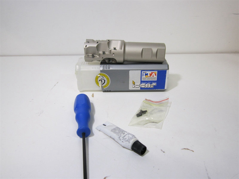 Iscar (3100276) 1-1/2" Indexable Square-Shoulder End Mill 1-1/4 Weldon Shank 90°