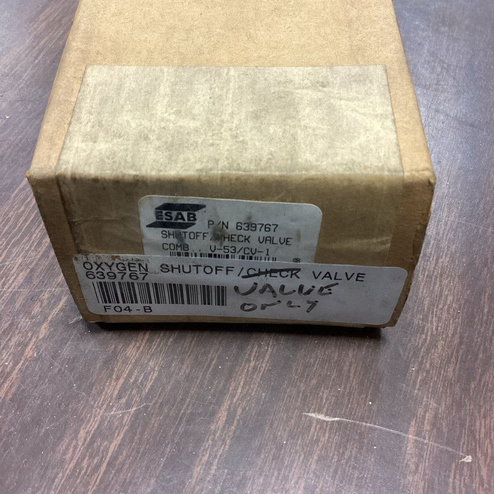 ESAB 639767 Oxygen Shutoff/Check Valve