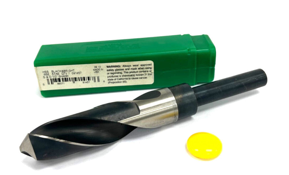 PRECISON TWIST DRILL  091457 R56R REDUCED SHANK DRILL CUT 57/64" OAL 6"