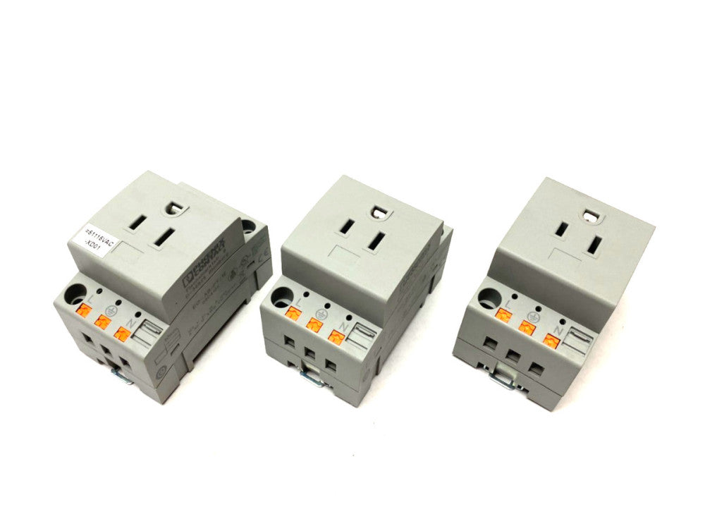 Phoenix Contact EO-AB/PT/15 Socket Receptacle DIN Mount 0804165 LOT OF 3