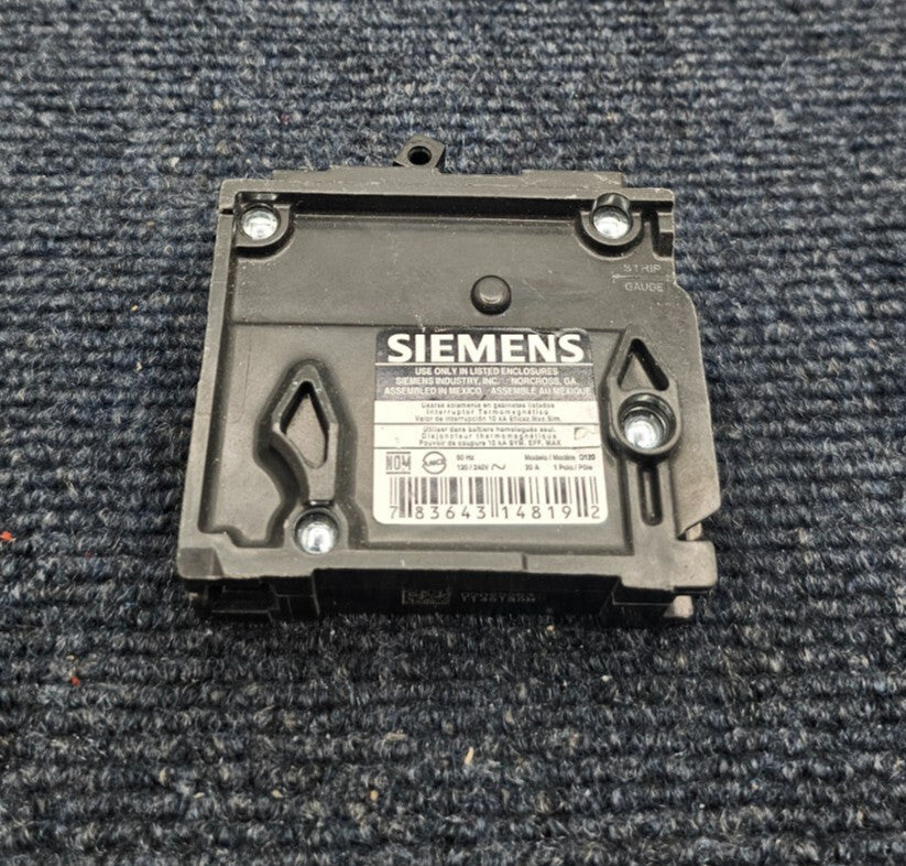Siemens Q120: 1 Pole 20amp Type QP Circuit Breaker 120/240V