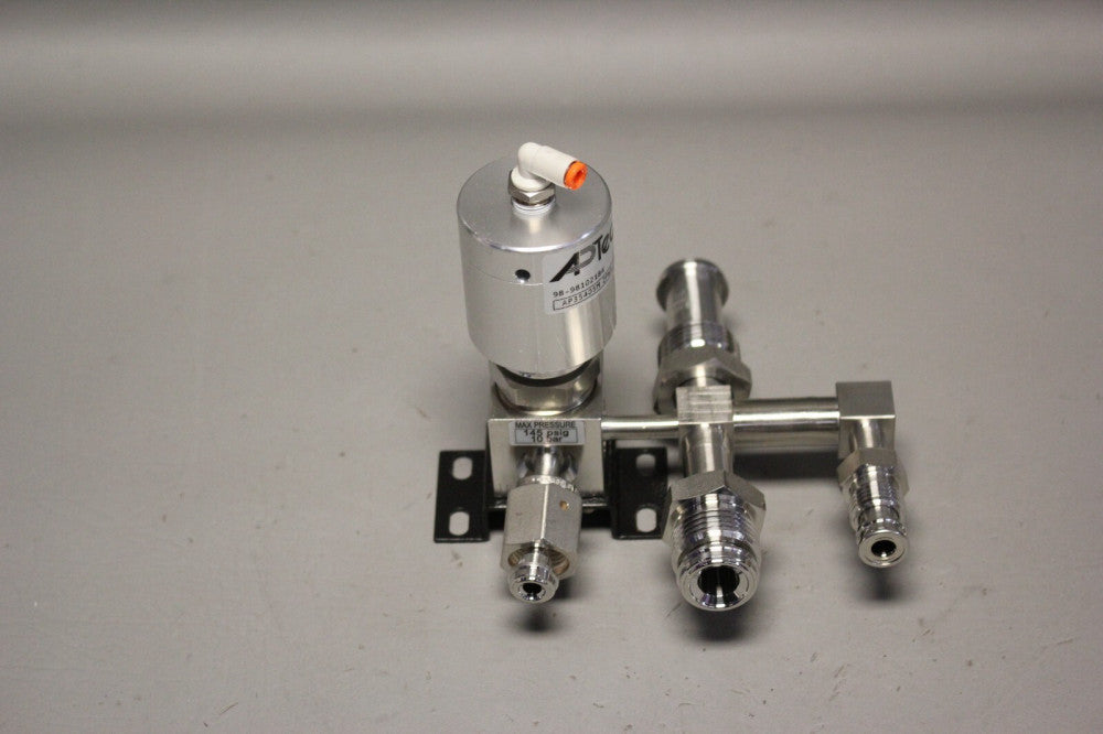 UNUSED APTECH STAINLESS DIAPHRAGM VALVE AP3540SM 2PWA TW4 TW4 145 PSIG 10 BAR