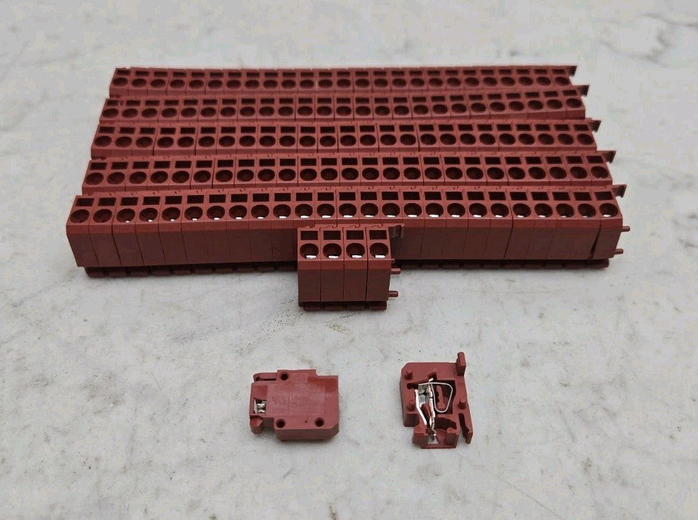 105 Pack Allen Bradley 1492-LS2-BR Spring Clamp Sensor Terminal Block Brown