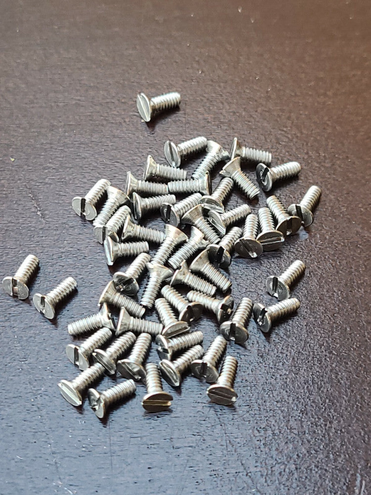 Lot Of 50 M1.6x4 mm Stainless Steel Flat Machine Screws